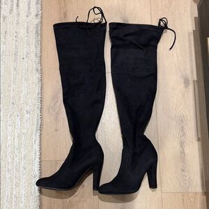 Aldo Black Over-the-Knee Boots